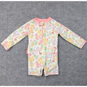 Care Bears Baby Rash Guard Girls 12M Long Sleeve Outdoors Ruffle Beach Swimming